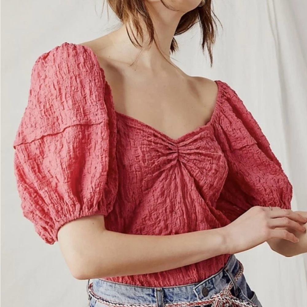 Free People Intimately Magic Hour Bodysuit Pink Bodysuit